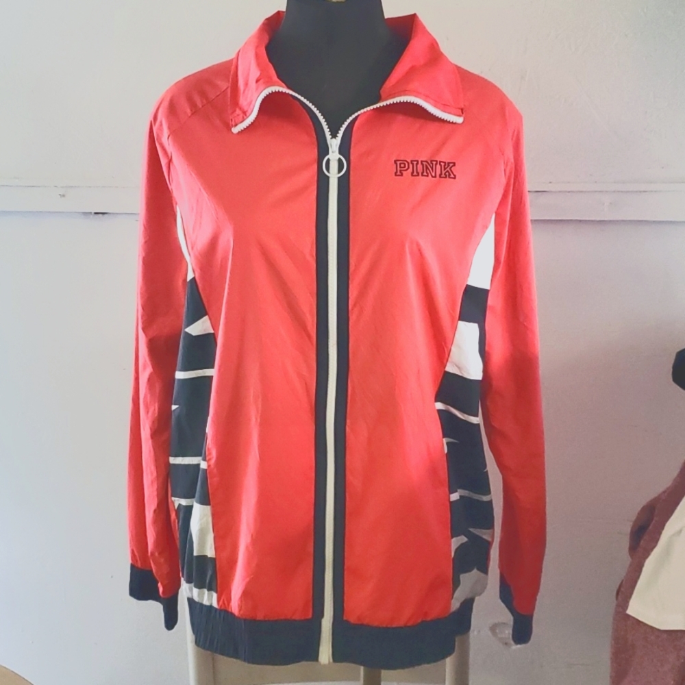 Hot pink wind breaker from PINK